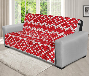 Geometric Knitted Pattern Print Futon Protector