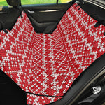 Geometric Knitted Pattern Print Pet Car Back Seat Cover