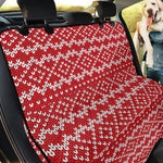 Geometric Knitted Pattern Print Pet Car Back Seat Cover