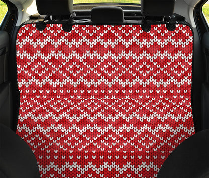 Geometric Knitted Pattern Print Pet Car Back Seat Cover