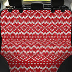 Geometric Knitted Pattern Print Pet Car Back Seat Cover