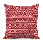 Geometric Knitted Pattern Print Pillow Cover