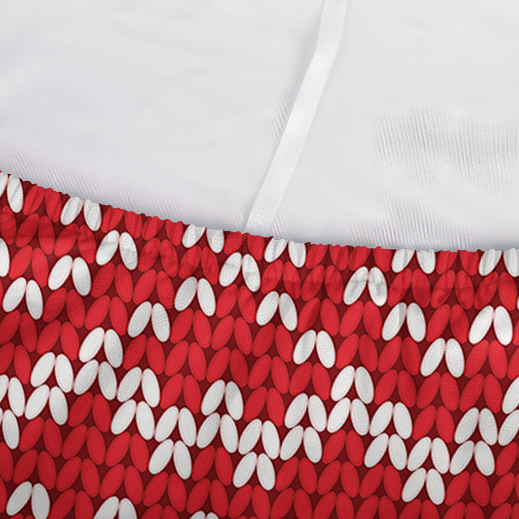 Geometric Knitted Pattern Print Sofa Cover