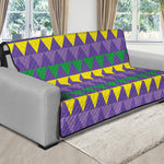 Geometric Mardi Gras Pattern Print Futon Protector