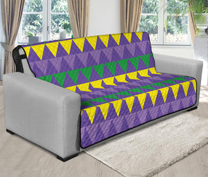 Geometric Mardi Gras Pattern Print Futon Protector