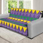 Geometric Mardi Gras Pattern Print Futon Protector