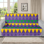 Geometric Mardi Gras Pattern Print Futon Protector