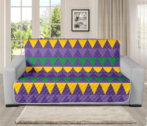 Geometric Mardi Gras Pattern Print Futon Protector