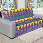 Geometric Mardi Gras Pattern Print Futon Protector