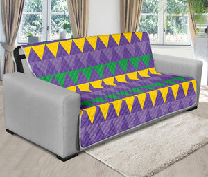 Geometric Mardi Gras Pattern Print Futon Protector