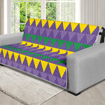 Geometric Mardi Gras Pattern Print Futon Protector