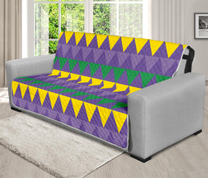 Geometric Mardi Gras Pattern Print Futon Protector