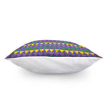 Geometric Mardi Gras Pattern Print Pillow Cover