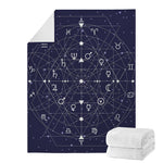 Geometric Moon Phase Print Blanket