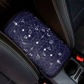Geometric Moon Phase Print Car Center Console Cover