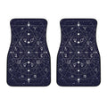 Geometric Moon Phase Print Front Car Floor Mats