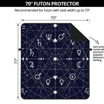 Geometric Moon Phase Print Futon Protector