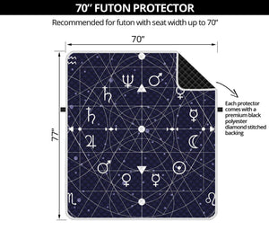 Geometric Moon Phase Print Futon Protector