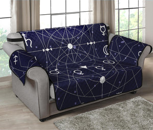 Geometric Moon Phase Print Loveseat Protector