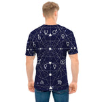 Geometric Moon Phase Print Men's T-Shirt