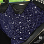 Geometric Moon Phase Print Pet Car Back Seat Cover