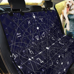 Geometric Moon Phase Print Pet Car Back Seat Cover