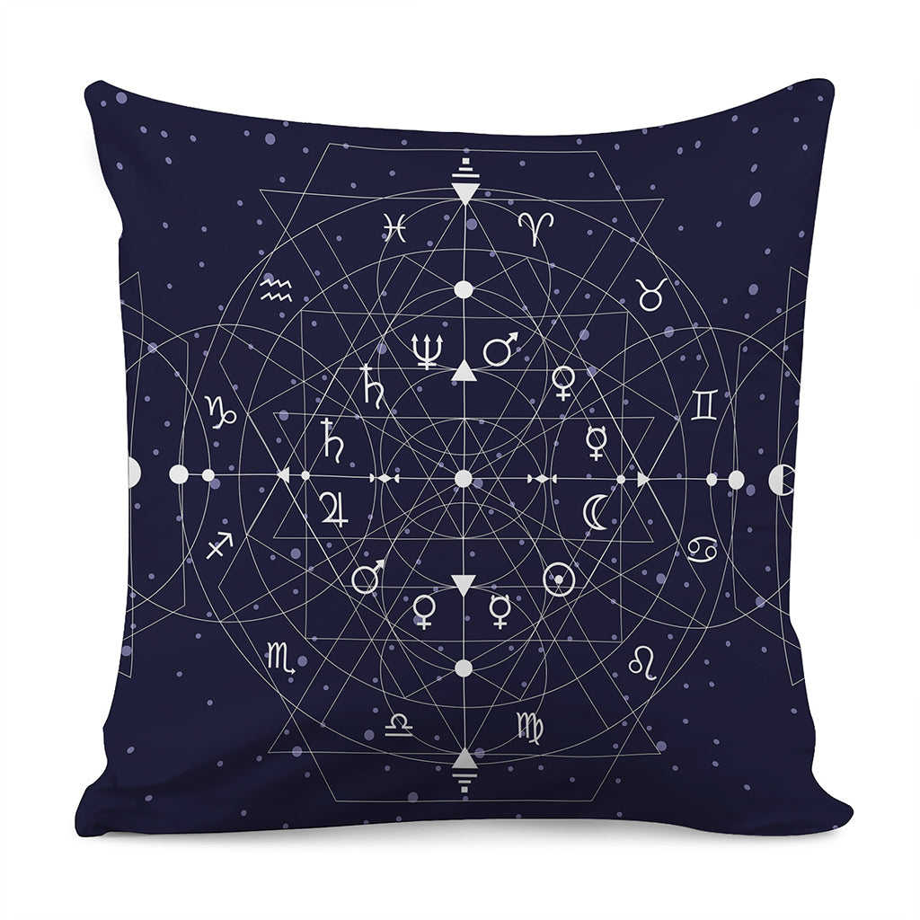 Geometric Moon Phase Print Pillow Cover
