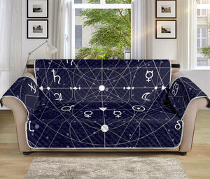 Geometric Moon Phase Print Sofa Protector