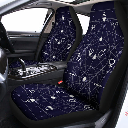 Geometric Moon Phase Print Universal Fit Car Seat Covers