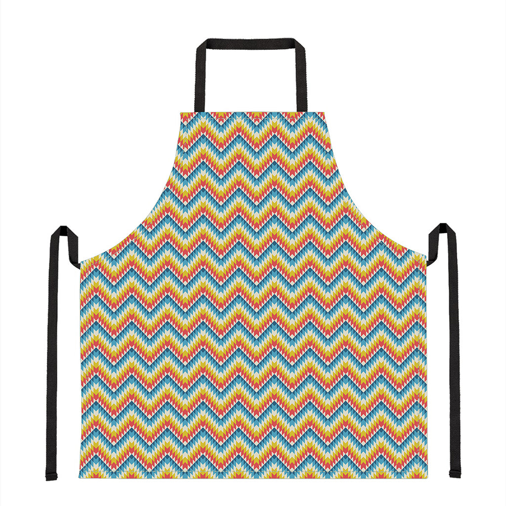 Geometric Native American Pattern Print Apron