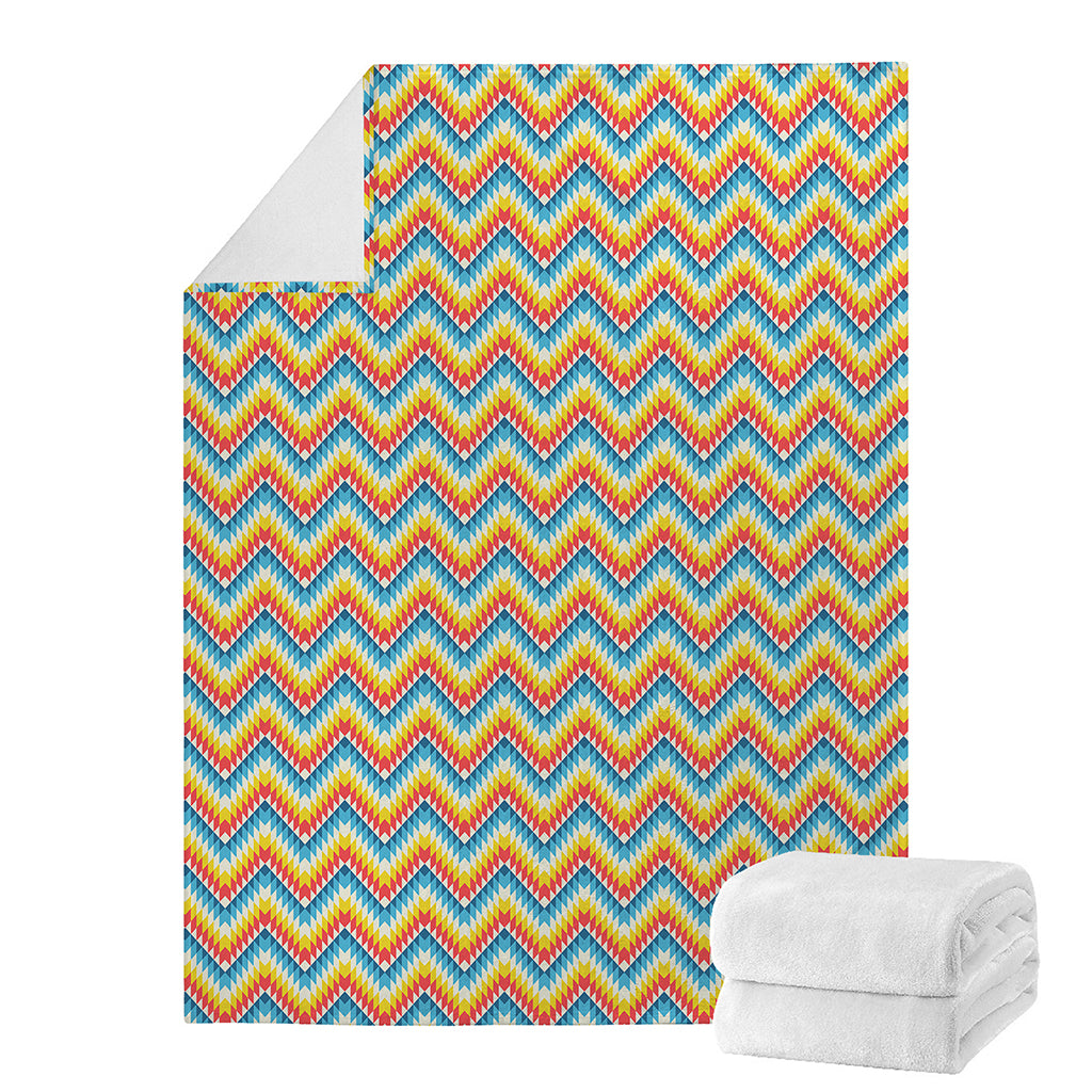 Geometric Native American Pattern Print Blanket