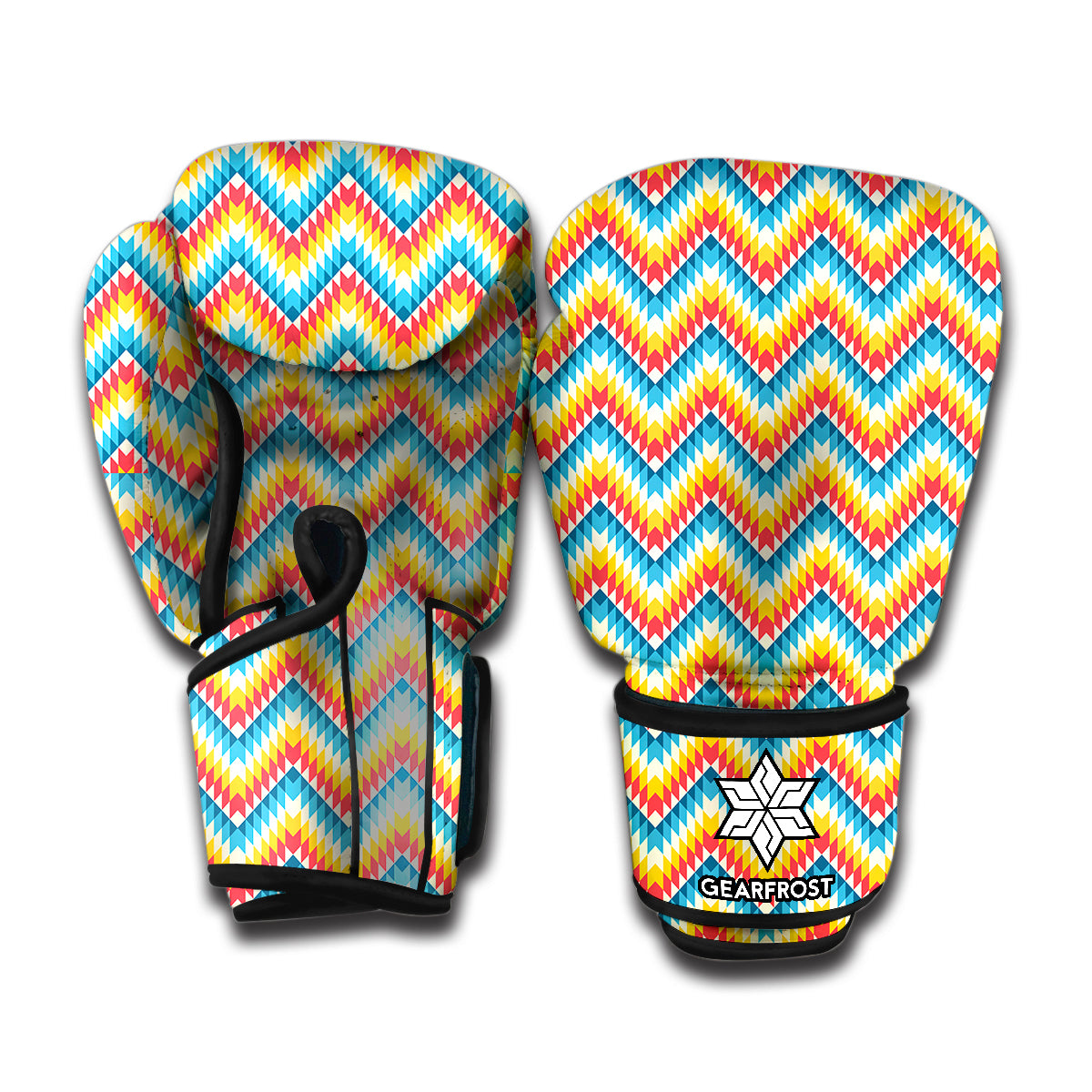 Geometric Native American Pattern Print Boxing Gloves