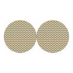 Geometric Native American Pattern Print Car Coasters