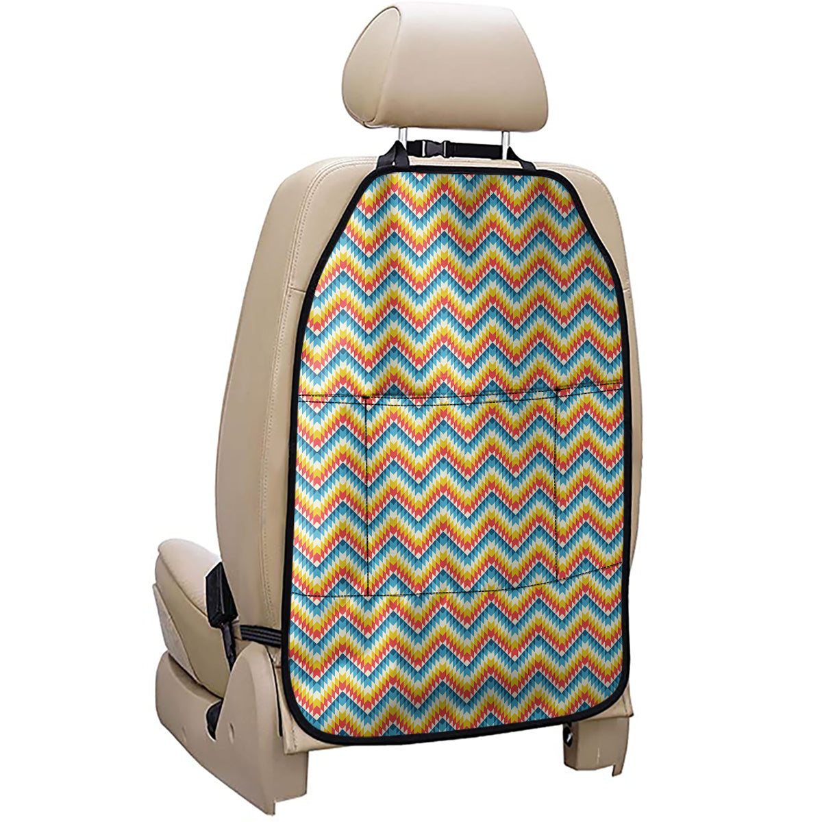 Geometric Native American Pattern Print Car Seat Organizers