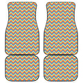 Geometric Native American Pattern Print Front and Back Car Floor Mats