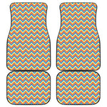 Geometric Native American Pattern Print Front and Back Car Floor Mats