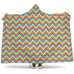 Geometric Native American Pattern Print Hooded Blanket