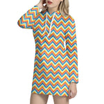 Geometric Native American Pattern Print Hoodie Dress