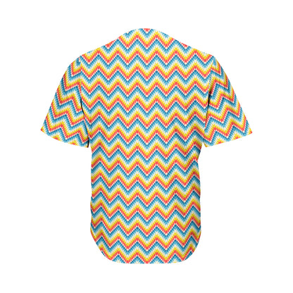 Geometric Native American Pattern Print Men's Baseball Jersey