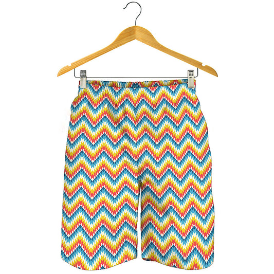 Geometric Native American Pattern Print Men's Shorts