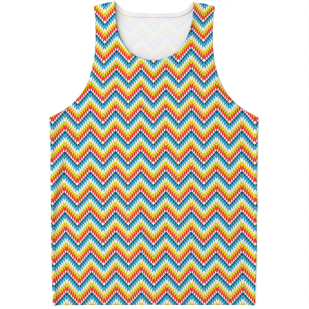 Geometric Native American Pattern Print Men's Tank Top