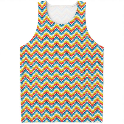 Geometric Native American Pattern Print Men's Tank Top
