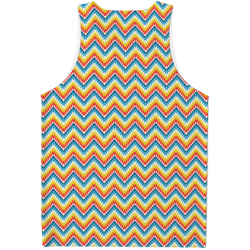 Geometric Native American Pattern Print Men's Tank Top