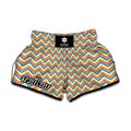 Geometric Native American Pattern Print Muay Thai Boxing Shorts