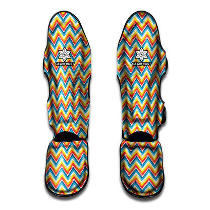 Geometric Native American Pattern Print Muay Thai Shin Guard