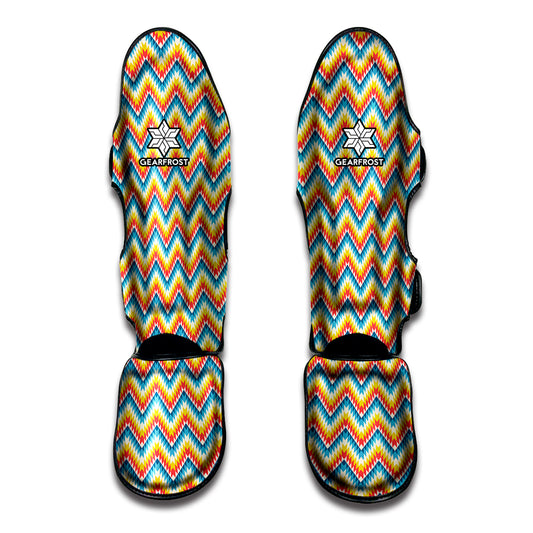 Geometric Native American Pattern Print Muay Thai Shin Guard