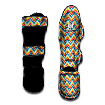 Geometric Native American Pattern Print Muay Thai Shin Guard