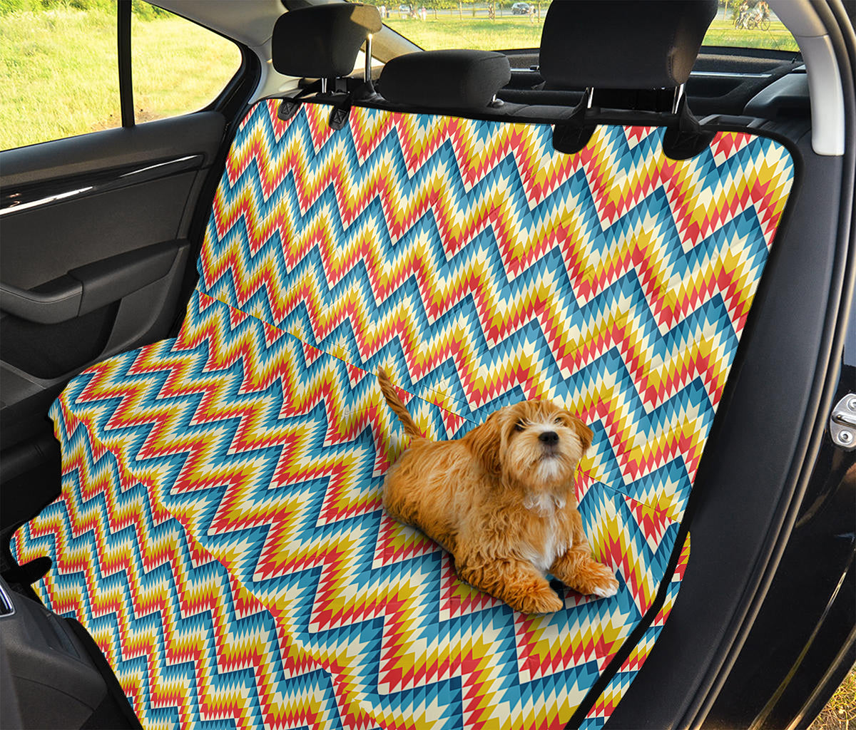 Geometric Native American Pattern Print Pet Car Back Seat Cover