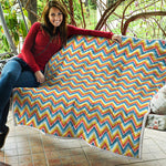 Geometric Native American Pattern Print Quilt