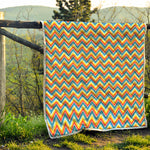 Geometric Native American Pattern Print Quilt